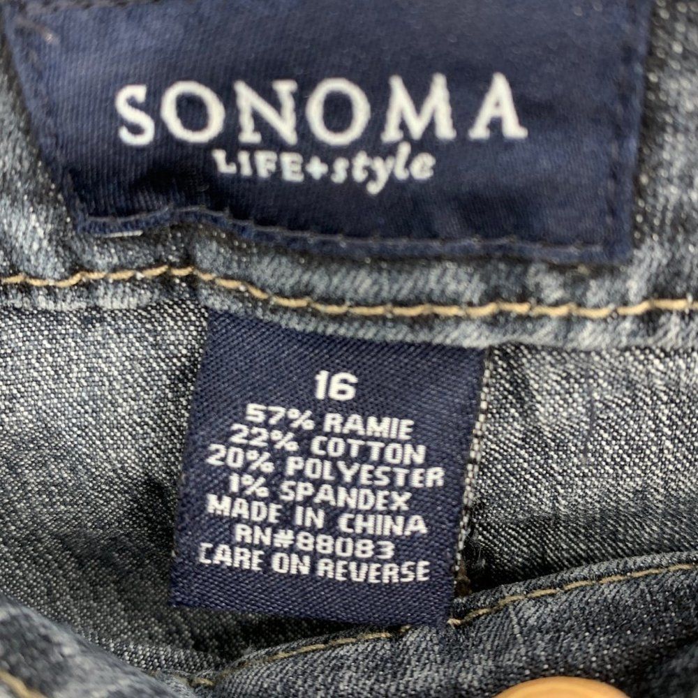 Women’s Sonoma Crop Jeans Luxury High Rise Size 16 Comfort 0384 - Picture 3 of 5